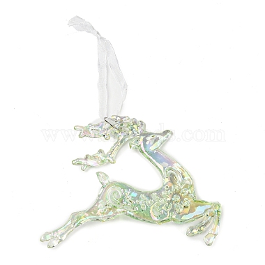 decoración colgante de plástico transparente de navidad(HJEW-G022-01G)-2