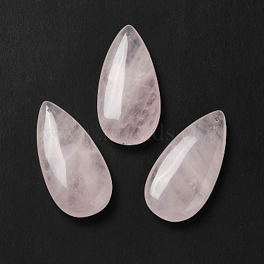 Teardrop Rose Quartz Pendants