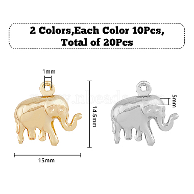 20Pcs 2 Color Brass Charms(KK-HY0001-42)-2