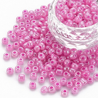 4mm Pink Glass Beads