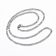 304 из нержавеющей стали Фигаро цепи ожерелья(NJEW-H445-17P)-1