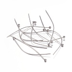 Tarnish Resistant 304 Stainless Steel Ball Head Pins, Stainless Steel Color, 40x0.6mm, 22 Gauge, Head: 1.8mm(STAS-O105-04-0.6x40mm)