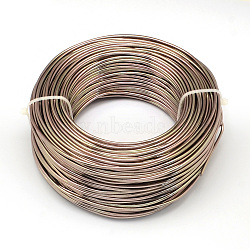 Round Aluminum Wire, Bendable Metal Craft Wire, for DIY Jewelry Craft Making, Camel, 7 Gauge, 3.5mm, 20m/500g(65.6 Feet/500g)(AW-S001-3.5mm-15)