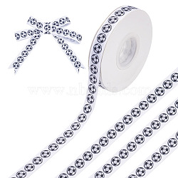 Polyester Ribbon, for Garment Accessories, Football, 5/8 inch(16mm), 30 yards/roll.(OCOR-WH20009-09B)