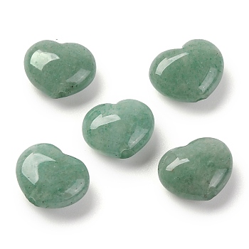 Natural Green Aventurine Beads, Heart, 8.5x10.5x5mm, Hole: 1mm