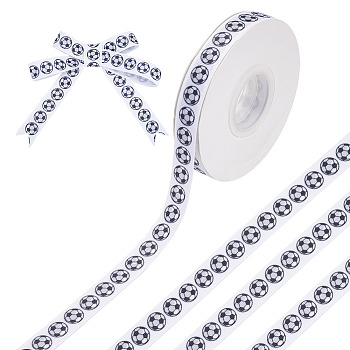 Polyester Ribbon, for Garment Accessories, Football, 5/8 inch(16mm), 30 yards/roll.