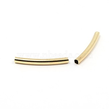 Brass Smooth Curved Tube Beads(KK-O031-A-08)-2