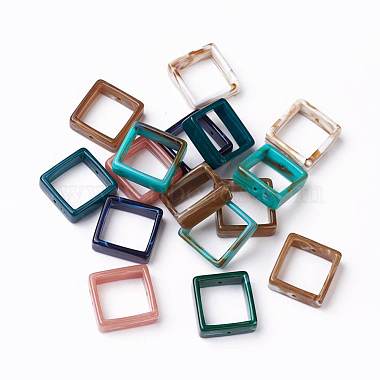 28mm Mixed Color Rectangle Acrylic Bead Frame