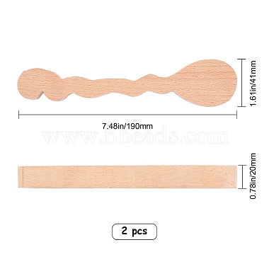 Unfinished Beech Wood Blank Spoon(WOOD-WH0108-72)-2