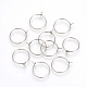 304 Stainless Steel Hoop Earrings(X-STAS-R071-40)-1