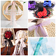 4 Rolls 4 Colors Polyester Floral Lace Trims(SRIB-BC0001-09)-4