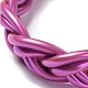 Plastic Cord Braided Stretch Bracelets(BJEW-R313-01F)-2