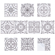 pegatinas decorativas de piso mate mandala de pvc(AJEW-WH0332-39)-1