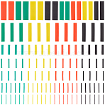 168Pcs PE Heat Shrinkable Tube, Aglets for Shoelaces, Shoelace Tips Head, Mixed Color, 40x2~24x0.5~6mm(FIND-CY0001-89)