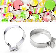 304 Stainless Steel Cookie Cutters, Cookies Moulds, DIY Biscuit Baking Tool, Balloon, Stainless Steel Color, 80x62mm(DIY-E012-89)