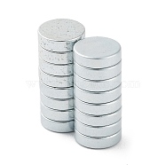 Flat Round Refrigerator Magnets, Office Magnets, Whiteboard Magnets, Durable Mini Magnets, Platinum, 7x2mm(FIND-K012-02H)