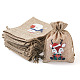 Kissitty 30Pcs 15 Styles Rectangle Jute Cloth Storage Pouches(ABAG-KS0001-03)-12