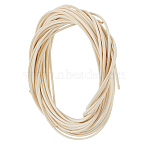 10M 4Pcs Round Natural Rattan Wicker Strips, Solid Weaving Material, for DIY, Furniture Knitting, PapayaWhip, 2mm, 10m/bundle(AJEW-WH0696-024A)