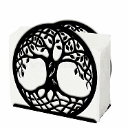 Iron Napkin Holder, Tree of Life, 125x50x125mm(DJEW-WH0039-84-003)