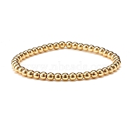 4MM Synthetic Hematite Round Beads Stretch Bracelet, Stone Beads Stone Bracelet for Men Women, Golden, Inner Diameter: 2 inch(5.05cm), Beads: 4mm(BJEW-JB07384)