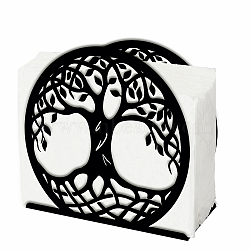 Iron Napkin Holder, Tree of Life, 125x50x125mm(DJEW-WH0039-84-003)