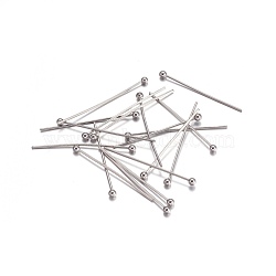 2.4cm Stainless Steel Color 304 Stainless Steel Ball Head Pins(STAS-O105-04-0.6x25mm)