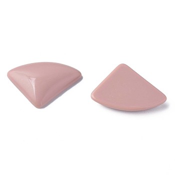 Opaque Acrylic Cabochons, Triangle, Pale Violet Red, 19.5x28x5mm, about 354pcs/500g