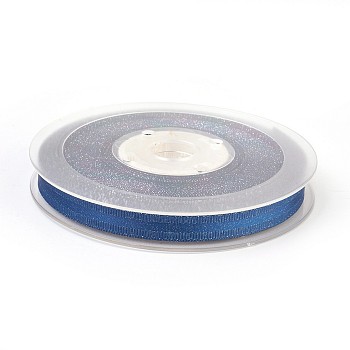 Polyester Grosgrain Ribbon, Dark Blue, 3/8 inch(9mm), 100yards/roll(91.44m/roll)