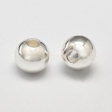 Silver Round Spacer Beads