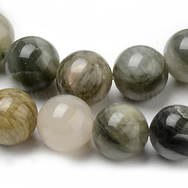 Natural Green Rutilated Quartz Beads Strands(G-Q462-61-6mm)-2