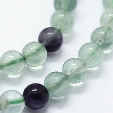 fluorite naturel brins de perles(X-G-I199-12-6mm)-3