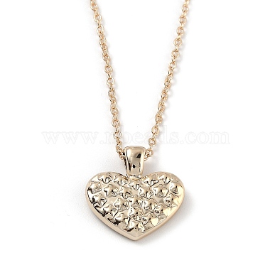 Coeur plaqué or avec colliers pendentif en émail en alliage constellation/signe du zodiaque(NJEW-H214-A07-G)-2