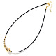 Bohemian Style Brass & Glass Beaded Necklaces for Women(AF6030-2)-1