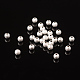 6mm Silver Color Plated Brass Textured Beads(X-EC248-S)-3