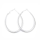 201 Stainless Steel Teardrop Hoop Earrings for Women(EJEW-N052-03B-01)-1