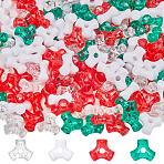 1000Pcs 4 Colors Plastic Beads, for Jewely Making, Triangle, Mixed Color, 10x10.5x4.5mm, Hole: 2.3mm, 250pcs/color(KY-SC0002-20)