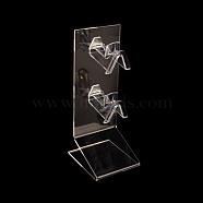 Acrylic Eyeglasses Frame Riser Display Stand, Sunglasses Rack Holder, Two Tiers, Clear, 7x6.1x19.5cm(ODIS-WH0005-96)