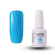15ml Special Nail Gel, for Nail Art Stamping Print, Varnish Manicure Starter Kit, Dodger Blue, Bottle: 34x80mm(MRMJ-P006-D049)