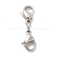 304 Stainless Steel Double Lobster Claw Clasps, Stainless Steel Color, 20mm(STAS-E178-01A-P)