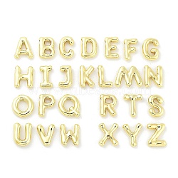 26Pcs Rack Plating Brass Pendants, Long-Lasting Plated, Letter A~Z Charm, Real 18K Gold Plated, 19.5~23x11.5~25.5x4~5.5mm, Hole: 2~5x2~3mm(KK-C055-01-G)