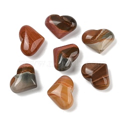 Natural Ocean Agate Heart Palm Stone, Healing Pocket Tone for Reiki Energy Balancing Meditation Gift, 18.5~20x24~25.5x12~13.5mm(G-Q021-02A)