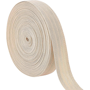 Polyester Hat Sweatbands, Hat Liner Tape, Sewing Craft Accessories, Light Khaki, 30x0.5mm, about 19.7~20m/bag