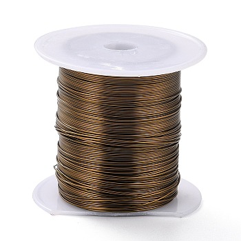 (Defective Closeout Sale:Defective Spool), Copper Wire, for Jewelry Making, Antique Bronze, 22 Gauge, 0.6mm, about 50m/roll