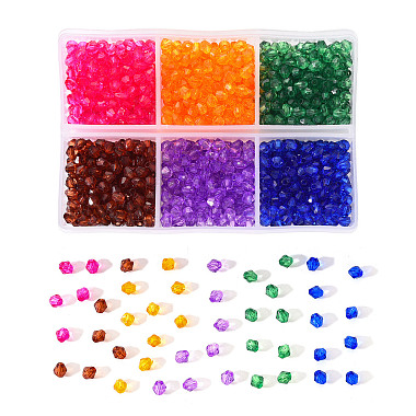 Transparent Acrylic Beads(TACR-YW0001-4MM-03)-4