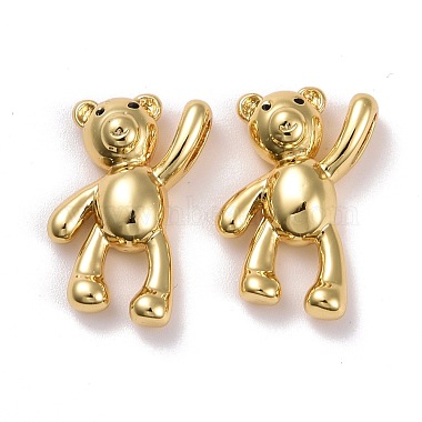 Real 18K Gold Plated Bear Brass Pendants