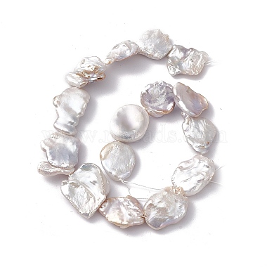 Perles de perles de keshi naturelles baroques(PEAR-N020-S15)-5