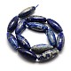 brins de perles de riz lapis lazuli pierres précieuses naturelles(G-E251-28)-3