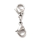 304 Stainless Steel Double Lobster Claw Clasps(STAS-E178-01A-P)-1