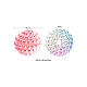 50 pièces 5 couleurs perles acryliques imitation perle(OACR-FS0001-04)-3