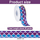 20 Yards Flat Printed Polyester Grosgrain Ribbon(OCOR-WH0067-90A)-2